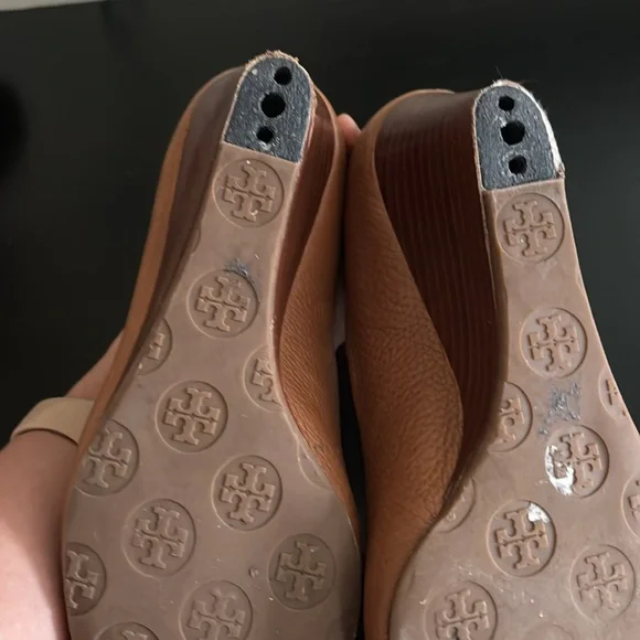 Tory Burch peep toe wedges - Picture 3 of 4